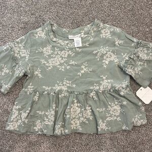 Altard State Floral Ruffle Top